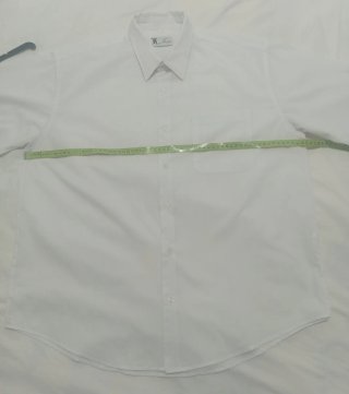 Camisa hombre blanca manga corta verano