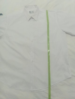 Camisa hombre blanca manga corta verano