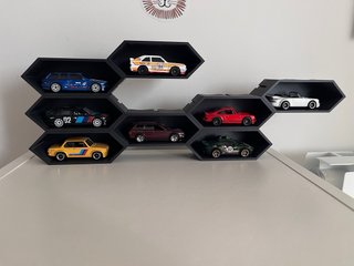 Expositor Modular HotWheels 3D - Pack Estantería