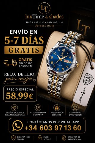 Reloj Poedagar Plata Mujer