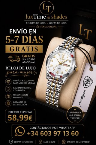 Reloj Poedagar Plata Mujer