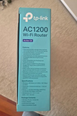 Router Wi-Fi TP-Link AC1200 Archer C6