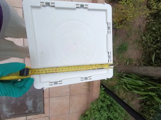 Scarpiera apri e chiudi grigio e bianco