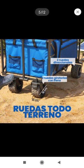 Carro Plegable Playa/Jardín