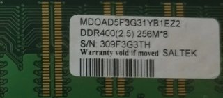 Set 2 Banchi Memoria RAM DDR 256 MB x 8 stock