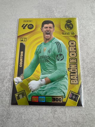 Carta Balón de Oro Courtois Adrenalyn Panini