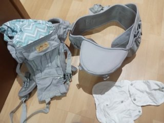 Mochila Portabebés Vertbaudet Gris Chevron