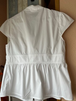 Blusa Yessica blanca T.46 algodón de calidad