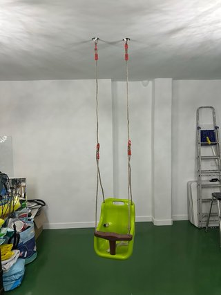 Columpio infantil verde