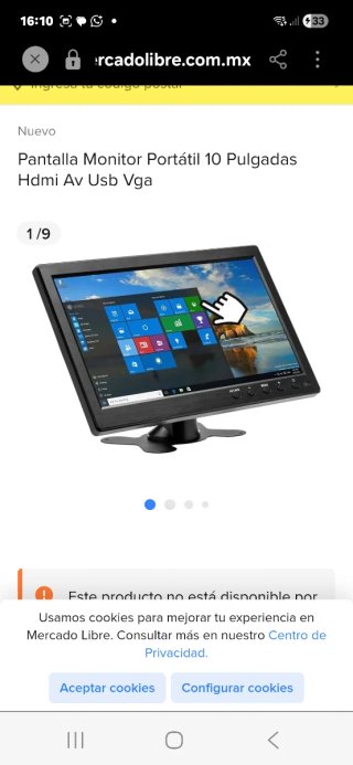 Schermo portatile da 10 pollici