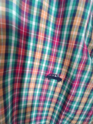 Camisa cuadros multicolor