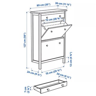 Zapatero Ikea Hemnes Blanco