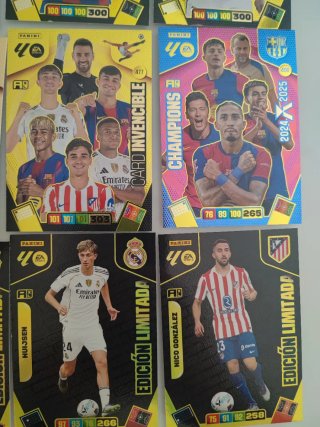 9 Cartas Panini Adrenalyn XL 25/26