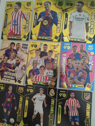 9 Cartas Panini Adrenalyn XL 25/26