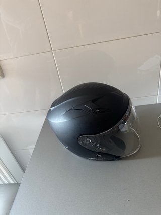 Casco Moto MT Helmets Scooter Negro mate