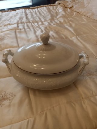 Complemento vajilla porcelana oro blanco