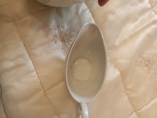 Complemento vajilla porcelana oro blanco
