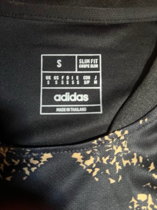 Camiseta Adidas Real Madrid Talla S Negra Dorada