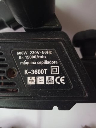 Cepillo Eléctrico Kraft K-3600T