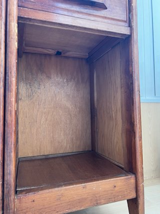 Mueble auxiliar teca maciza con cajones