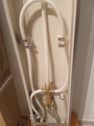 Panel de ducha hidromasaje Dp colo plata PVC