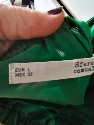 Vestido largo halter verde