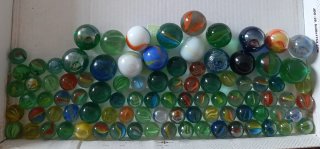 92 canicas de cristal