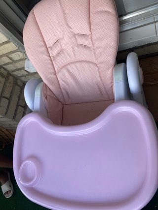 Trona bebé rosa
