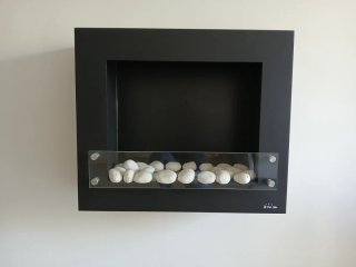 Biochimenea de pared Purline Negra