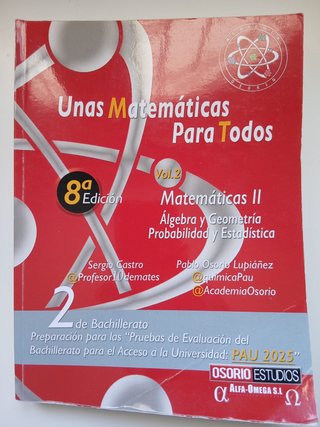 Libro Matematicas para todos Volumen II