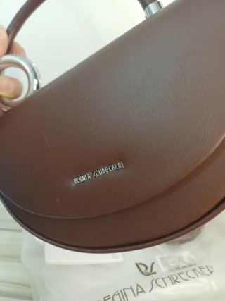 Borsa donna mezza luna marrone