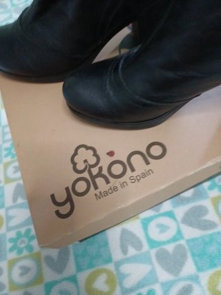 Botines Yokono Piel Negros