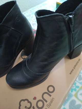 Botines Yokono Piel Negros