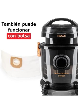 Aspirador HAEGER AQUACLEAN 1200 con Filtro Agua