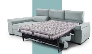 SOFÁ CAMA CON CHAISE LONGUE SIMONET.
