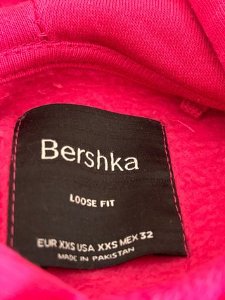 Sudadera Bershka rosa como nueva