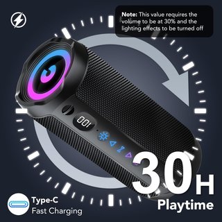 Altavoz Bluetooth COIOC 30W Impermeable NUEVO