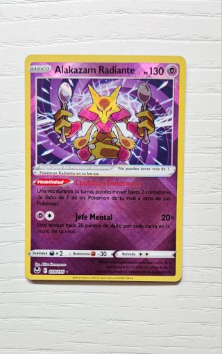 Alakazam Radiante Carta Pokémon