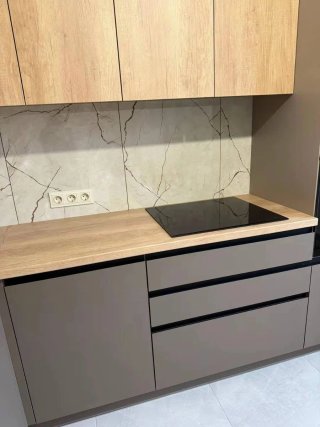 Cocina Modular Negra y Blanca