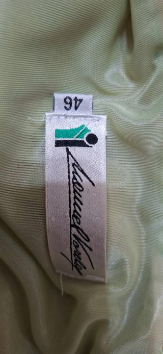Vestido elegante verde y lima