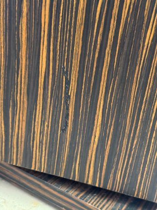 Mueble Cubo Madera Negro y Marrón