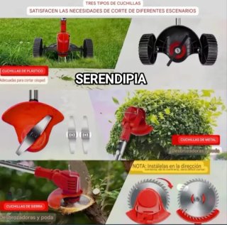 DESBROZADORA INALÁMBRICA 2 BATERÍAS GRAN CAPACIDAD