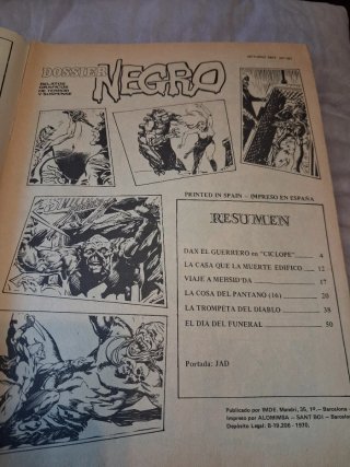 Comics Dossier Negro. N°73 y 101. AMBOS 2,5 euros