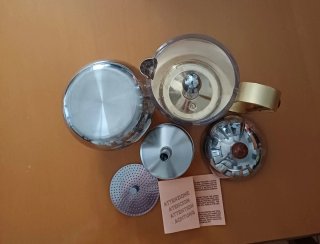Caffettiera Moka G.A.T. Glasnost Vintage anni 80