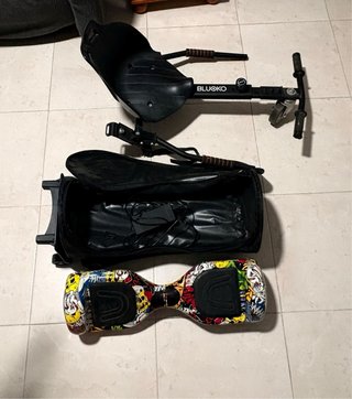 Hoverboard con sillín y bolsa