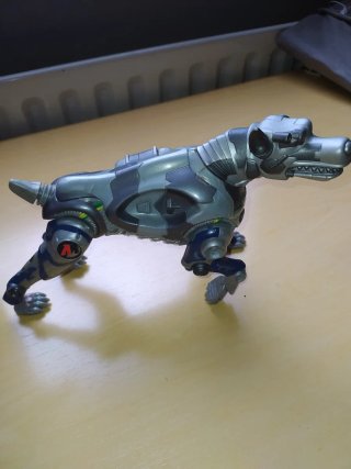 actión man articulado con perro