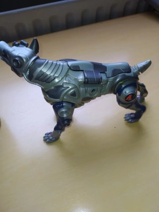 actión man articulado con perro
