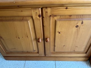 Mueble comedor madera maciza 2 piezas