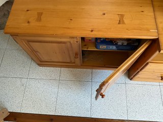 Mueble comedor madera maciza 2 piezas