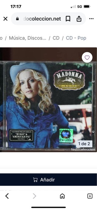 Madonna Music Edición Especial CD